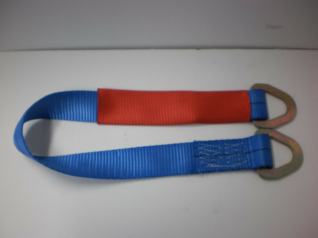 Set of 4 Car Tie Down Axle Straps Trailer Truck RV Axel 10,000# Flatbed Auto (TSA3-LOTOF4)