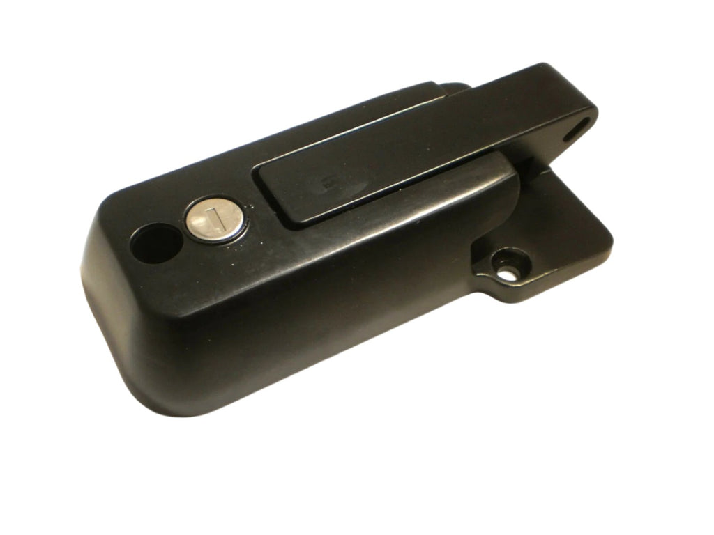 Black Self Latching Cargo Trailer Cambar Door Latch Vise Lock Cam Bar Handle (CBL-B-KIT)