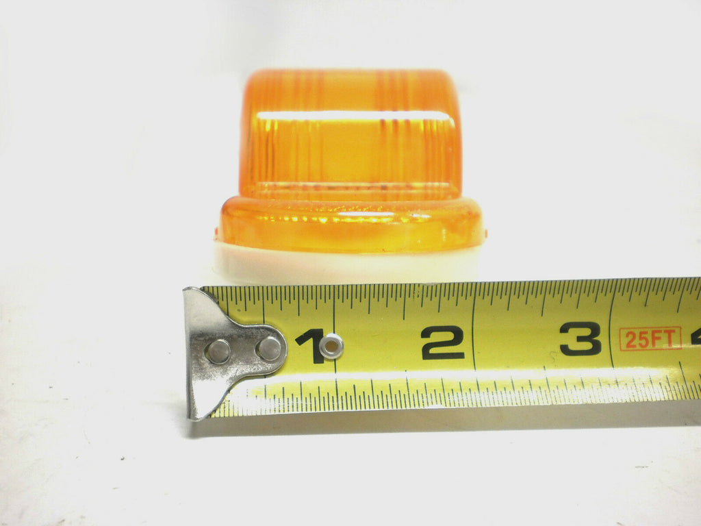 TWO - 6" Amber LED Mid Ship Lights Multi Function Park Turn Trailer Truck Semi (J-64-AK-LOTOF2)