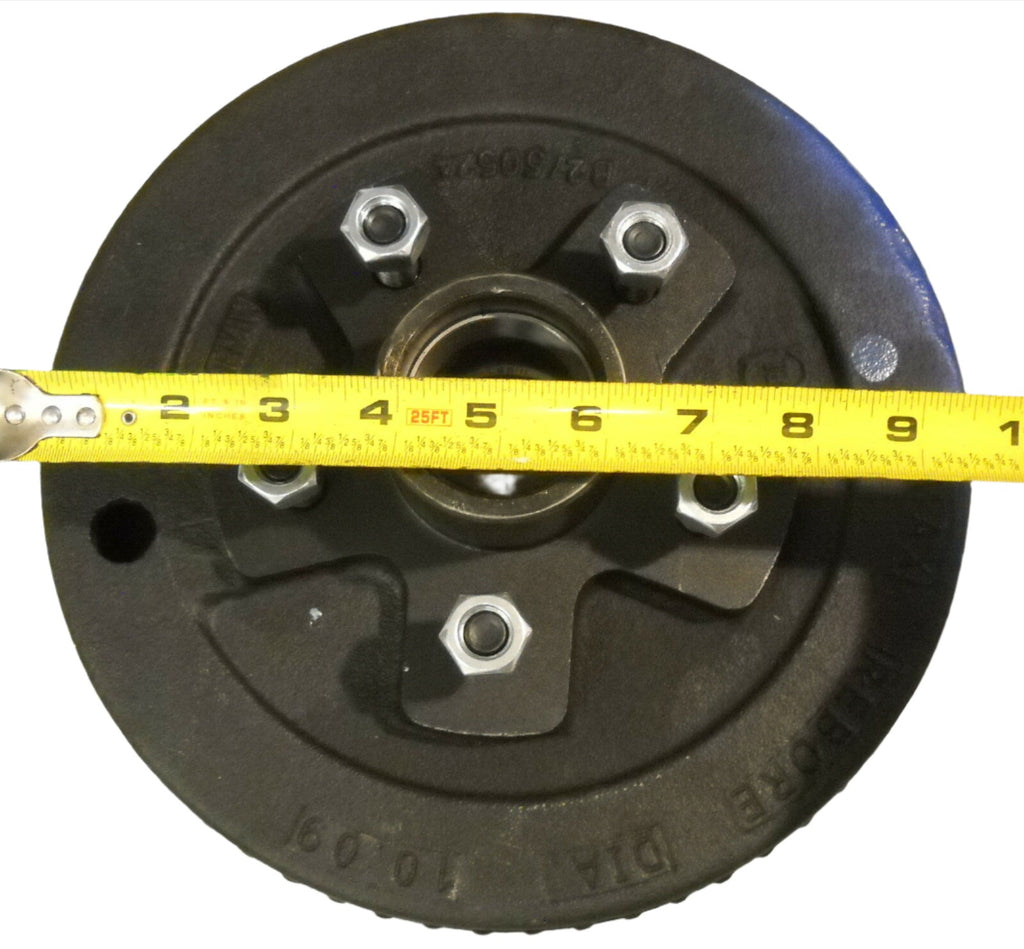 5x4.5 Genuine Dexter 3500# Drum with Dexter 10 Never Adjust Backing Plates Left Side (94545-B-FSA-DEX-L)