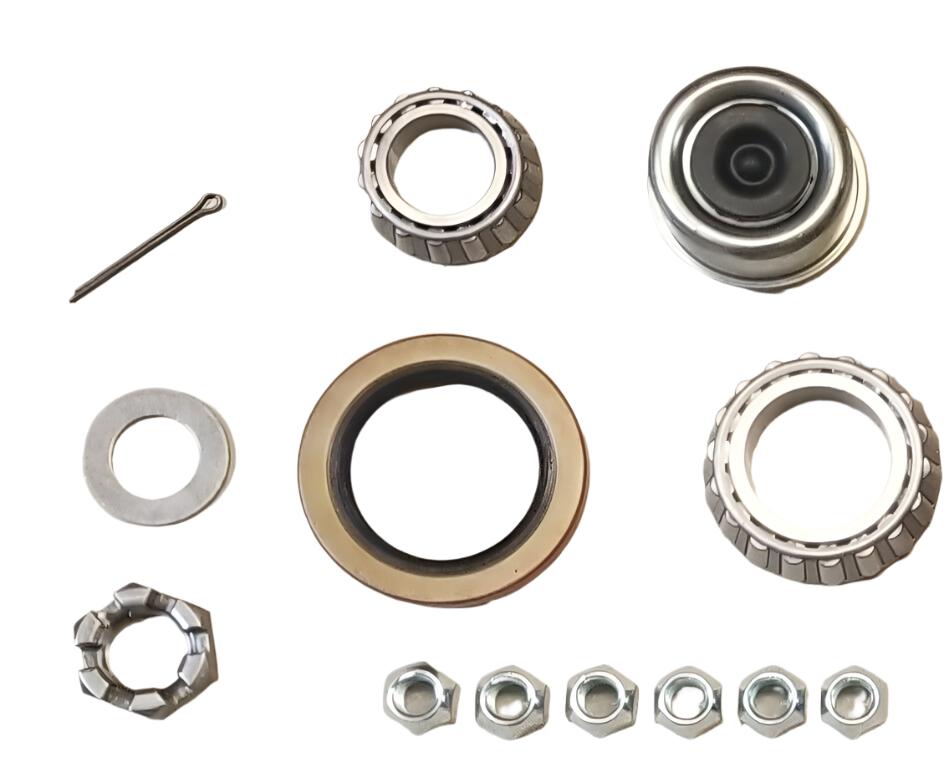 7000# Build Your Own trailer Axle Kit w/8 x 6.5 Lug Hubs FLANGED Round Spindle (BYOAK-42FZ-H865-RO)