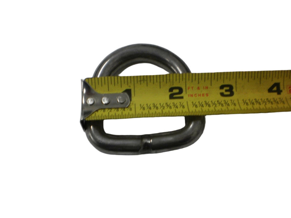 8 - 3/8" Stainless Steel D Ring Rope Chain Tie Downs Car Truck ATV Snowmobile (SS15-LOTOF8)