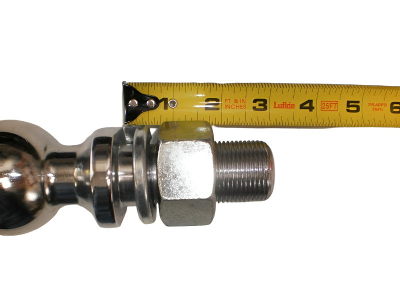2-5/16" Trailer Hitch Ball 1.25" Shank Chrome 30K Heavy Duty Forged (EX70C-C)