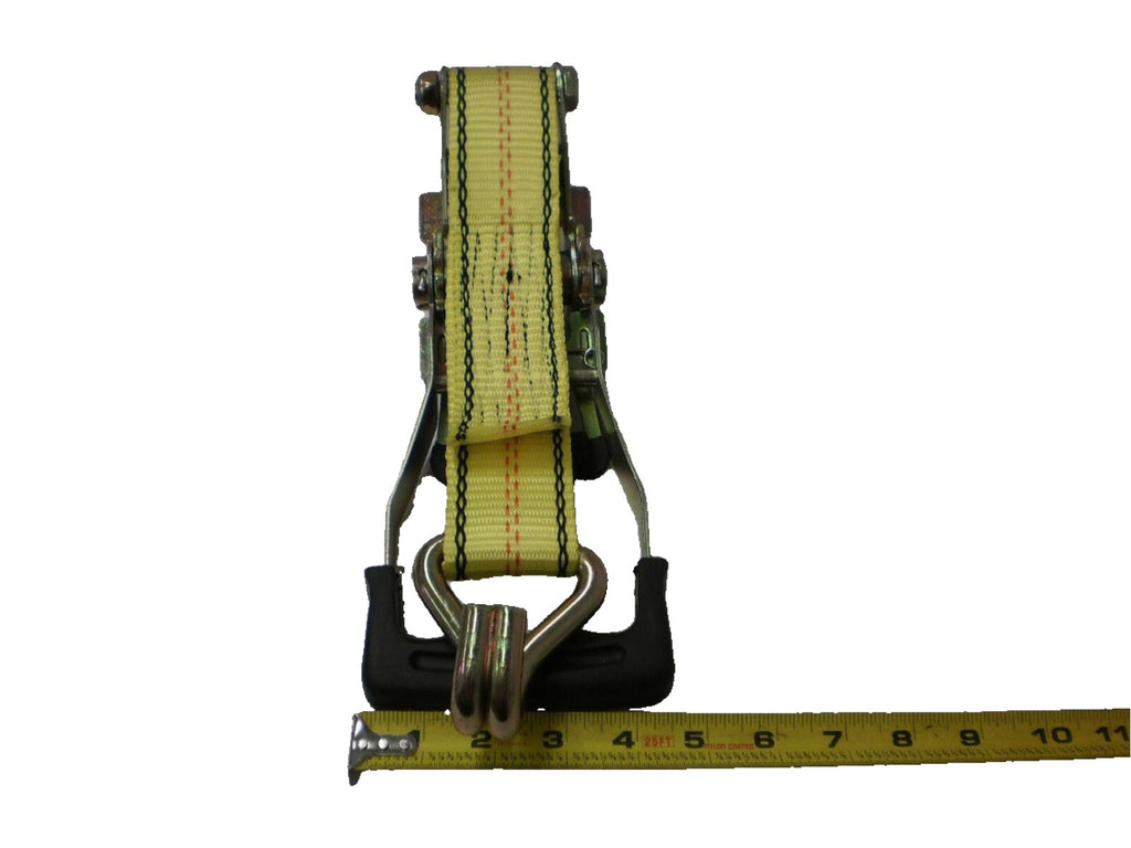 2" By 27' Ratchet Strap with Wire Hooks 10K Rated