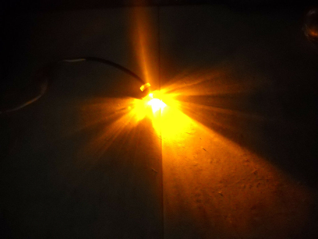3/4" Amber Clear Mini Hot Spot Bullet 1 LED Clearance Marker Trailer Truck Light (J-54-AC)
