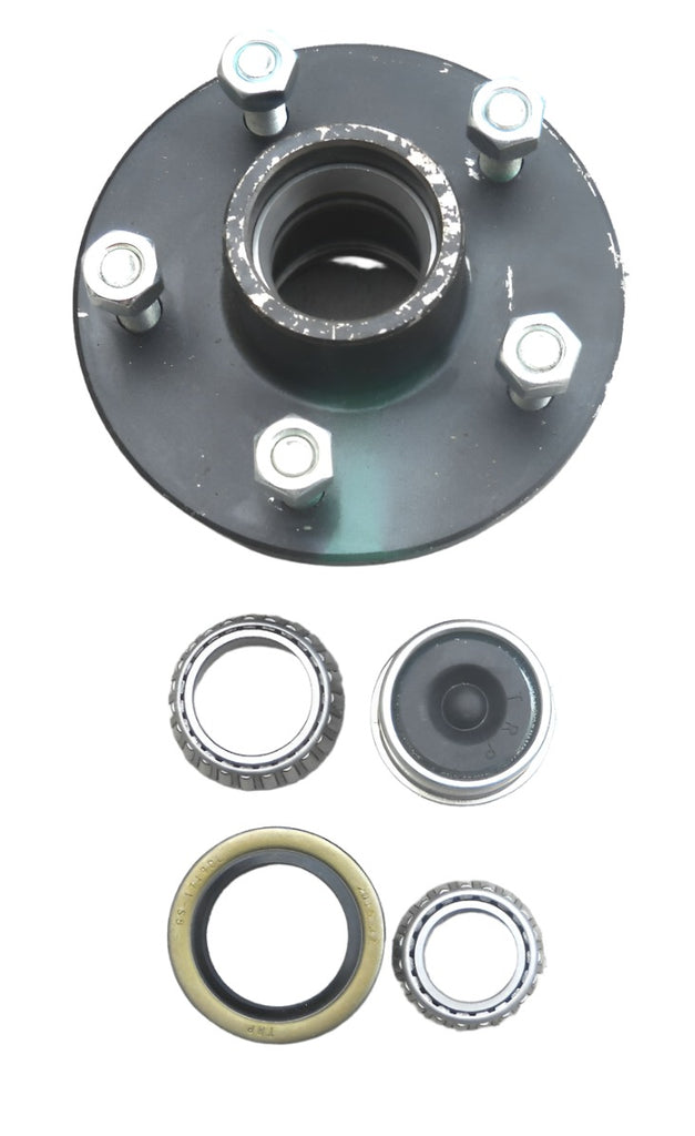 2- 5x4.75 Idler Hubs w/ 3500# Bearing Kits Replace Trailer Axle fits Dexter (SH2RV5475-KITX2)