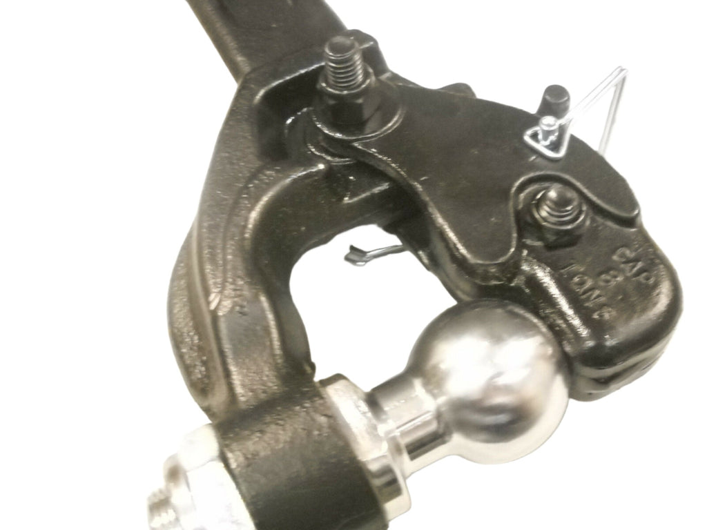 2" Ball Combination Pintle Hitch w/ Shank Trailer Pickup Truck 8 Ton Cap Trailer (ECS2)