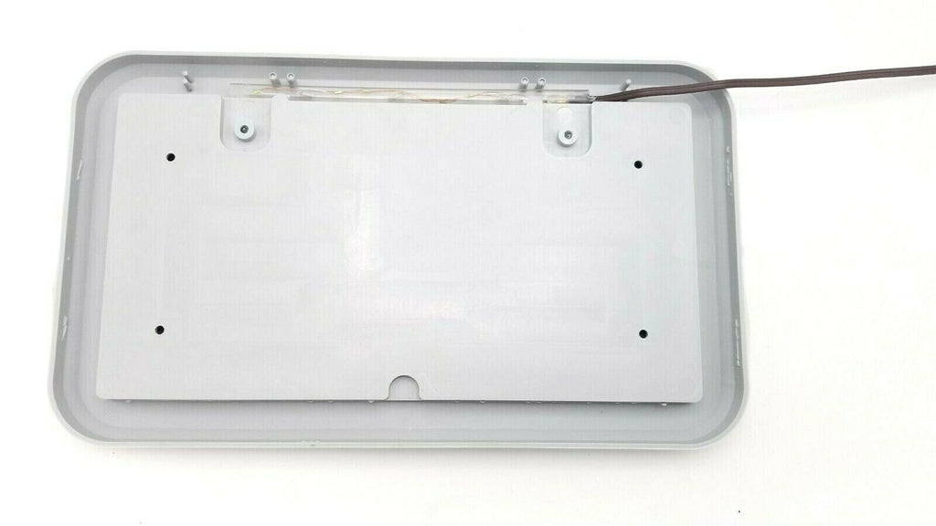 Gray License Plate Holder w/LED Light Trailer Camper RV (Gray) (TS181S-G-KIT)
