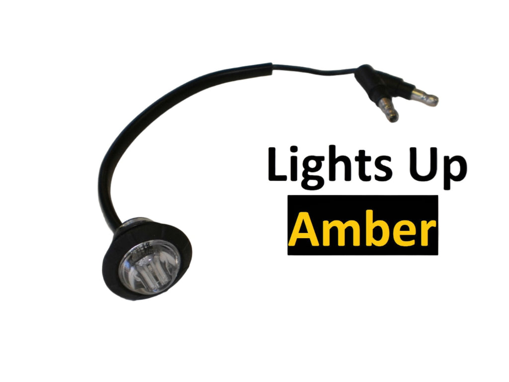 12" x 3/4" Maxxima Amber Clear LED Clearance Marker Light Trailer Jeep Motorcycle (M09300YCL-12)