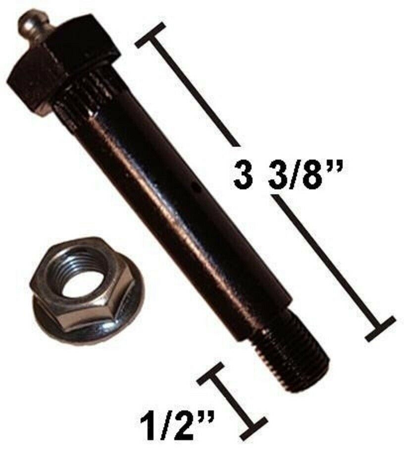 Trailer Axle 2" Spring Shackle Grease Type Slipper wet Bolt 9/16 x 3.4" (007-236-01-KIT)