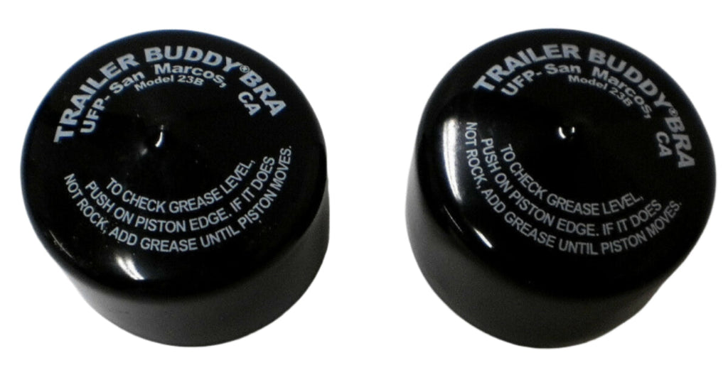Two 2.44 Trailer Wheel Bearing Buddy Protector Bras (23B)