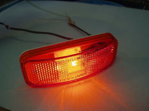 1.5"x4" Red Incandesant Clearance Marker Side Light Optronics RV Trailer Camper (MC-44RB)