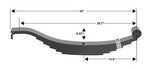 5-Leaf Slipper Spring for 10,000 lbs. Trailer Axles 30" Long 2.5 wide 72-80 3/4" (72-80)