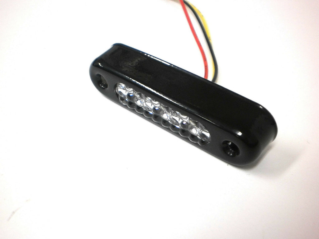 EON Amber SMALL LED Stop Tail Light Motorcycle Snowmobile Black Case (E03-A003-1 + E03-0BV0-1)