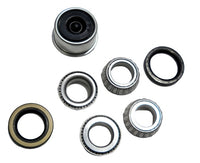 2- 5x4.5 Idler Hubs with 2000# Bearing Kits Replace Snow Mobile Trailer Axle (RVIBT5450-KITX2)