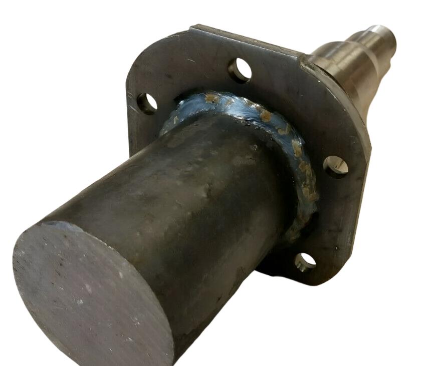 6000# Build Your Own trailer Axle Kit w/6 x 5.5 Lug Hubs FLANGED Round Spindle (BYOAK-42FZ-H655-RO)