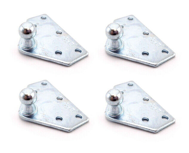 4X Flat Strut Mount Bracket 13MM Ball Gas Spring Prop Rod Camper RV Truck (LPB1313-4)