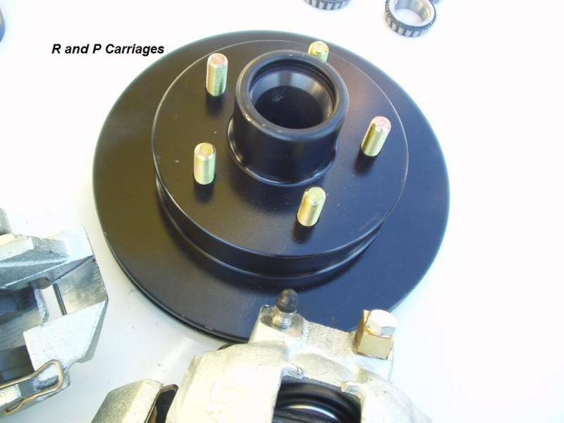 10" 3500# UFP Hydraulic Disc Brake Trailer Axle Boat Replacement Kit DB35 (UFP10DGK)