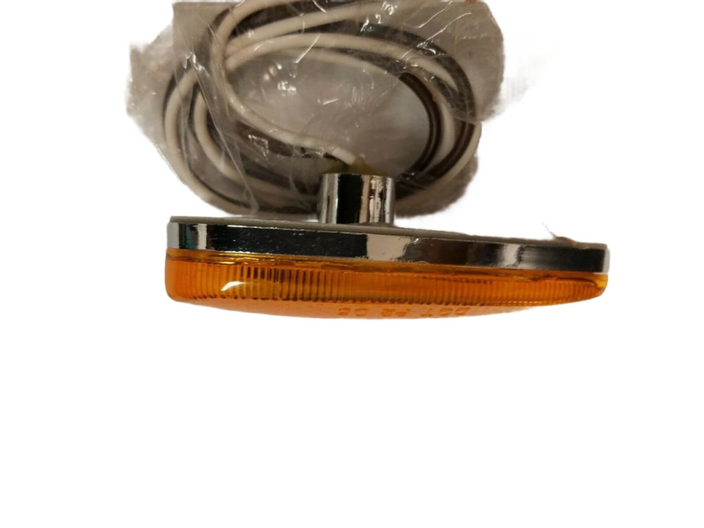 Amber LED Teardrop Marker Light Chrome Cab Roof Marker Clearance Light (J-315-A)