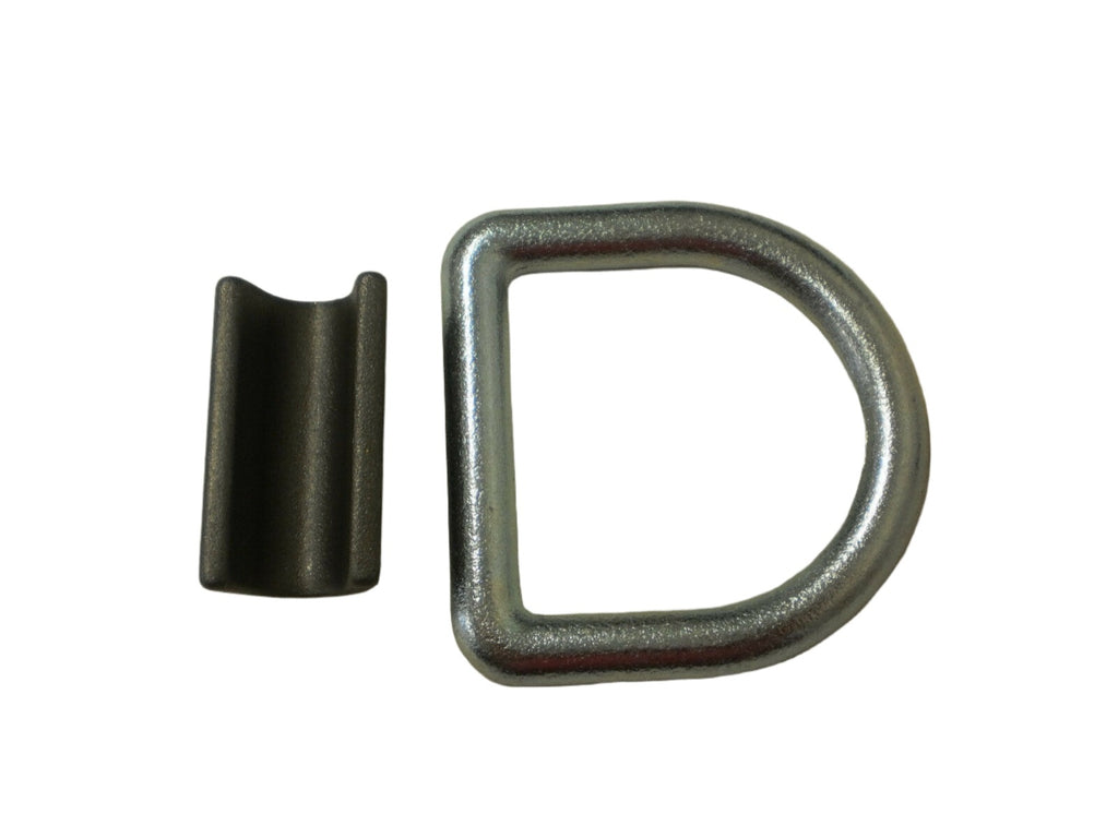3/8" Weld on Zinc D Ring 6000# ATV Motorcycle Trailer Rope Tie Down Loop  (LRW5)