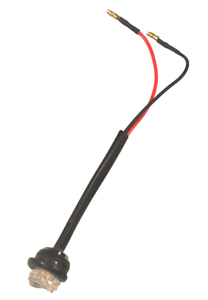 3/4" Red Clear Mini Hot Spot Bullet 1 LED Clearance Marker Trailer Truck Light (J-54-RC)