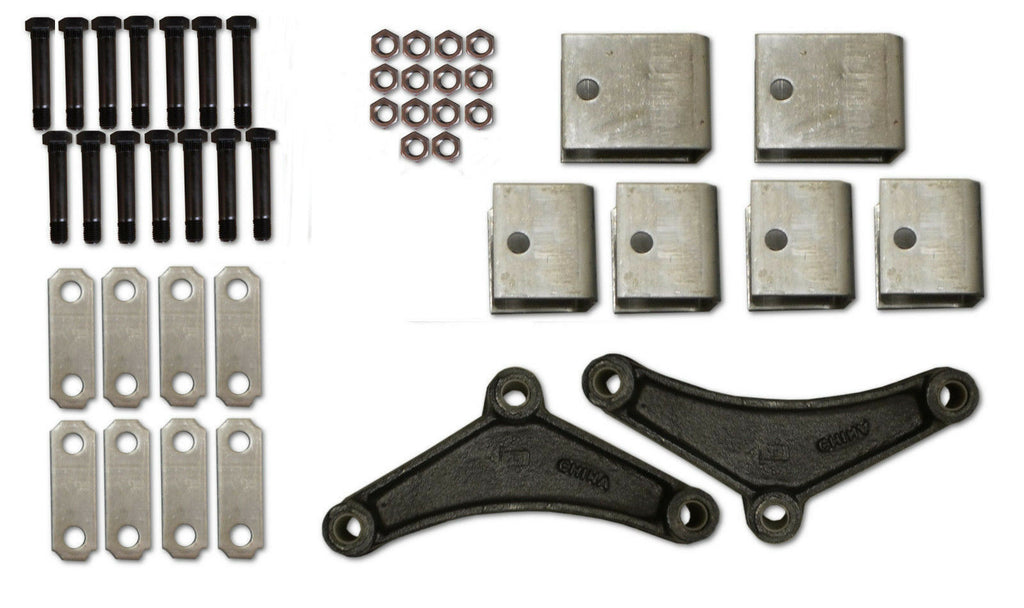 Tandem Axle Spring Hanger Kit Leaf Suspension Long Equalizer 3500 - 7000 EQ-E1 3.125" Shackles  (SHK-TA-SB-LE-3.125)