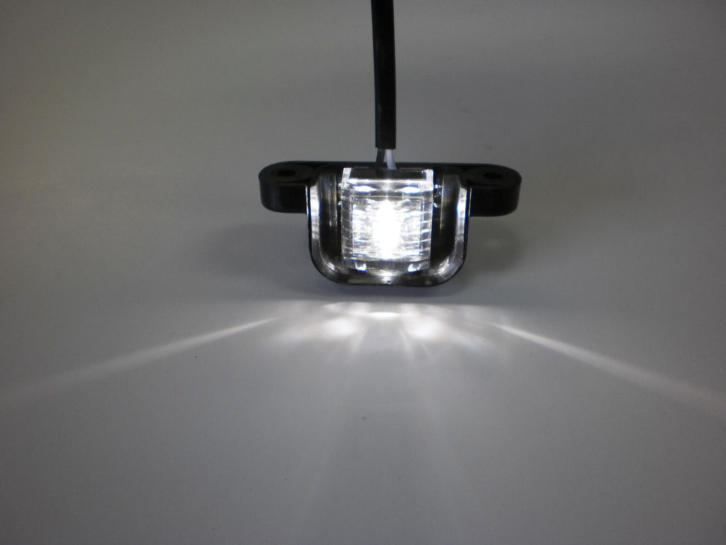 TecNiq LED License Plate Light Black Camper Trailer Map Step Short L11 USA (L11-WB00-1)