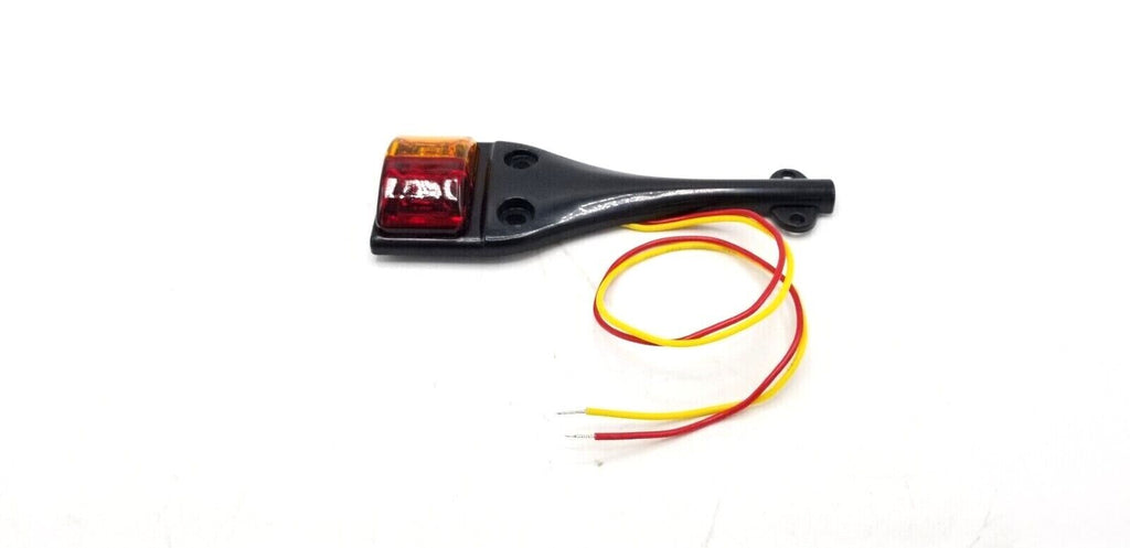 Left Kaper II LED Amber/Red Fender Light w/Wire Guard 2 Wire 2 Diode Trailer (L04-0040L)