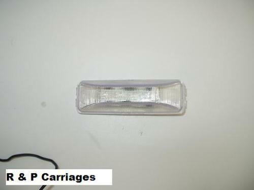 1- LED Marker Fender Light Red/Amber clear w/Base RV Trailer with Fender Bracket (J-5765-ARC-FM)