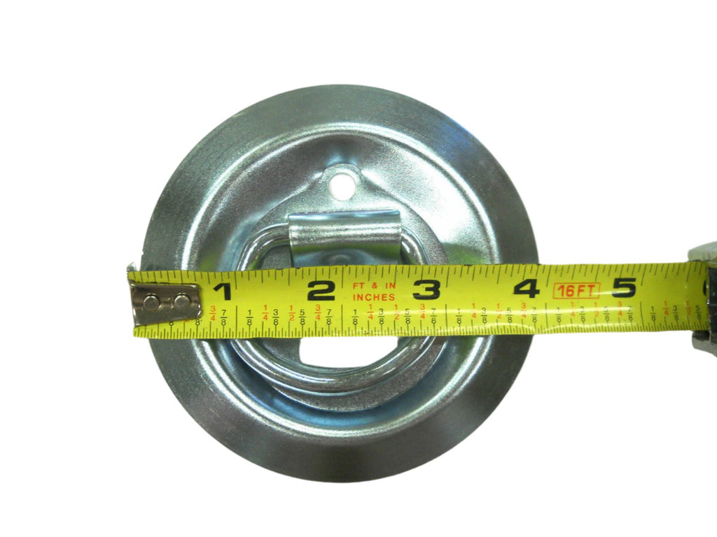 8- 4" Round Surface Mount D Ring Loop Rope Chain Tie Down Trailer 800# (RR08-8)