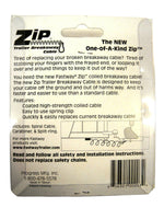 Fastway 4' Zip Trailer  Coiled Breakwaway Cable Truck Towing W/clip (80-01-2140)