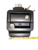 Replacement Travel Trailer RV Camper Door Paddle Latch Handle Flush Lock Black fits Fastec  (TTL-43610-2006)