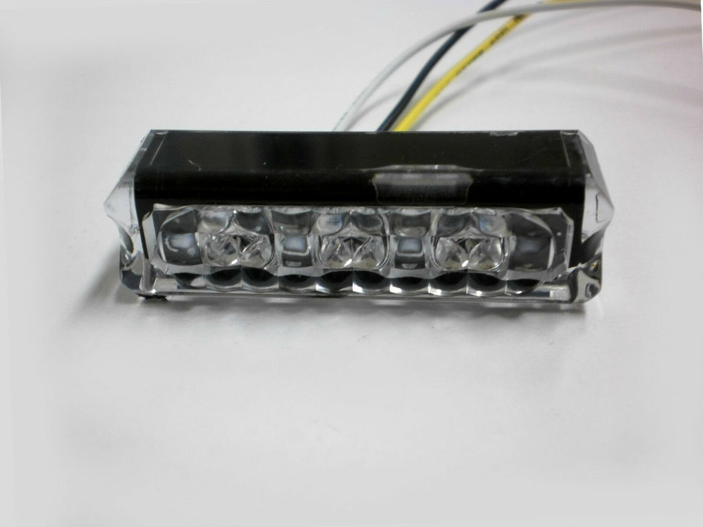 1 -USA TecNiq Amber Marker Turn  3 LED EON Light w/Vertical SS Mount Motorcycle  (E03-ASV3-1)