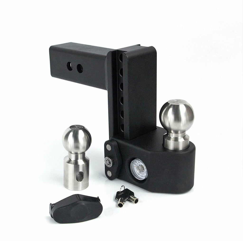 Weigh Safe Stainless Steel 6" Drop Ball Mount 2.5" Shank w/ Built in Scale (SWS6-2.5)