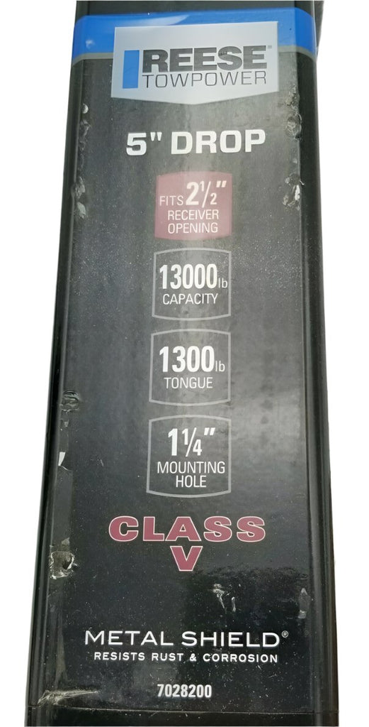 Reese 5" Drop.13k Capacity. 2.5" Receiver. Class 5 Ball Mount. Trailer. Truck. (7028200-SP)