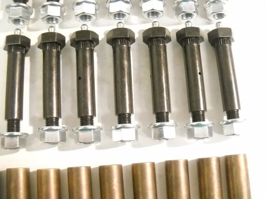 Tandem Axle Trailer Spring Suspension Rebuild Kit Tall Equalizers Bronze Wet Bolts (SRK-TA-WB-TE-3125-BB)