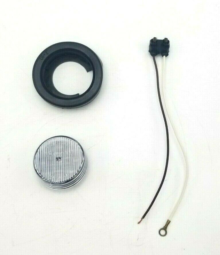 Maxxima 2" Red Clear LED Marker Clearance Light Kit w/Plug & Grommet Trailer RV (M09100RCL-KIT)