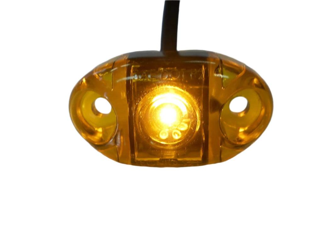 FIVE - TecNiq Amber LED Clearance Marker Light Camper Trailer Truck USA (S21-AA00-1-LOTOF5)