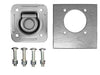 1/2" Dia Recessed 5000# D Ring KIT W/ Backing Plates Bolts Car Trailer Truck Pan (RR5K)