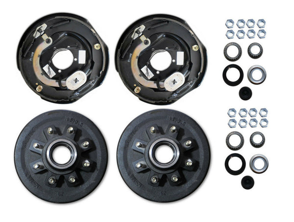 Add Brakes Basic 6x5.5 Drum 12" Electric Self Adj Backing Plate 6K Tra Axle 92655 B Fsa Imp - Foto 3