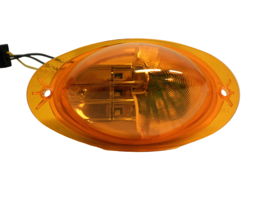 1- HD Amber Cascadia Freight liner Side Marker Light LED Turn Tail Marker Truck  (HD53009SMDY)
