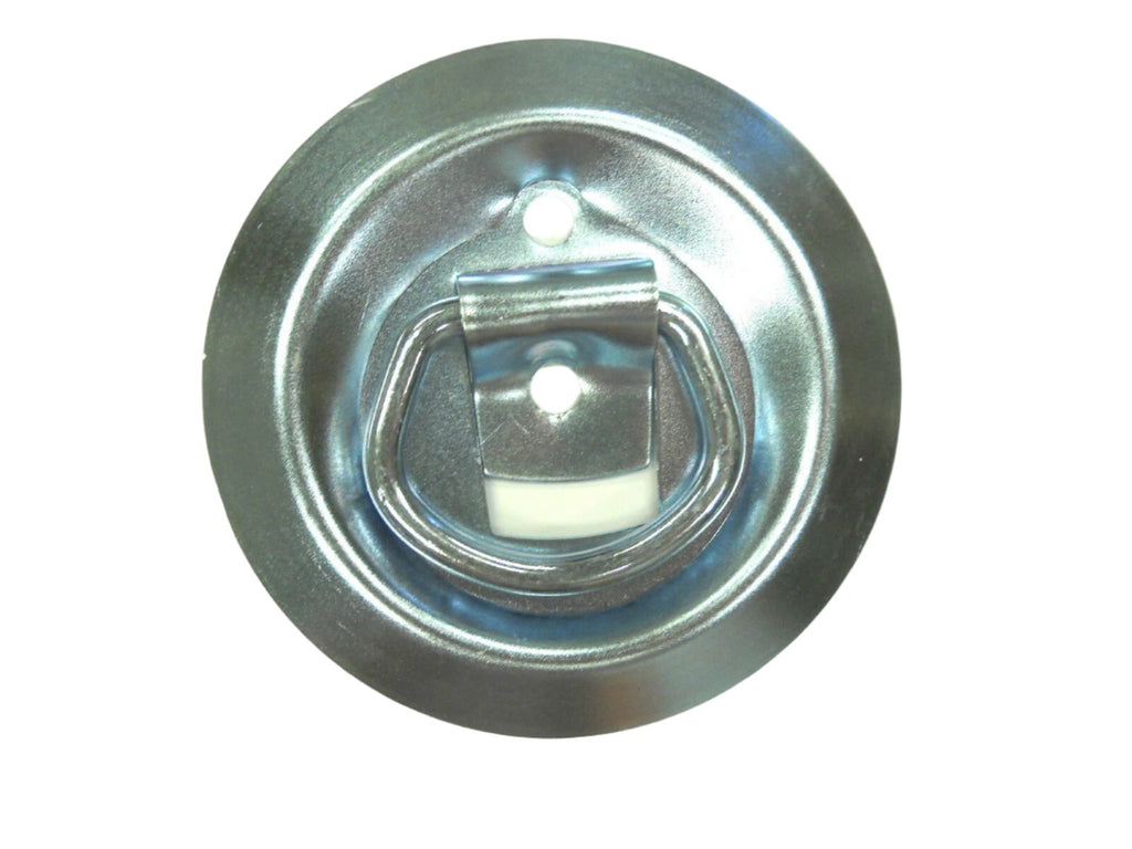 6 - 4" Round Surface Mount D Ring Loop Rope Chain Tie Down Trailer 800#  (RR08-LOTOF6)
