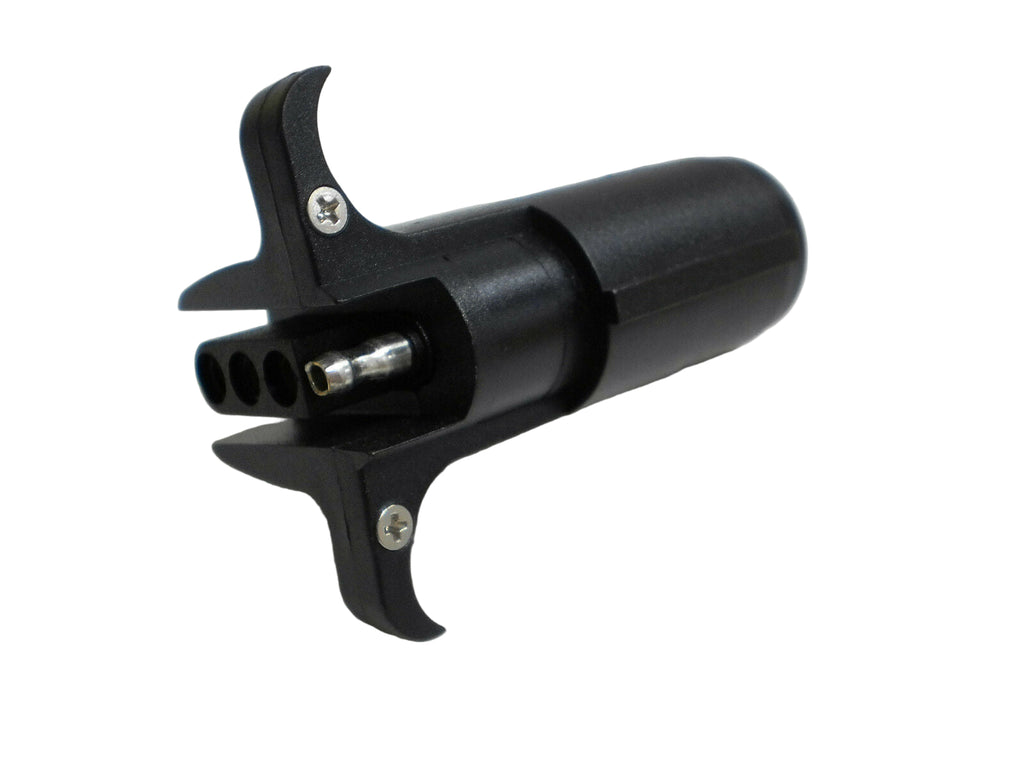 Trailer Plug Cord Wire Adapter 6 Round Truck End to 4 Flat Trailer End (R64F)