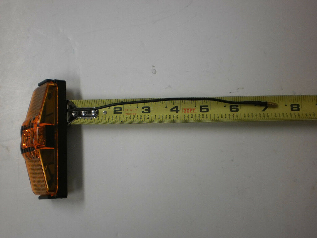TecNiq Amber LED Clearance Side Marker Light 1x4 Camper /Trailer Truck USA (S19-AA00-1-KIT)