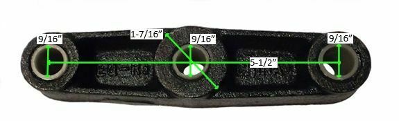 2x UFP 5-1/2" Straight Leaf Spring Equalizer Bar EQ-R2 5.5" Trailer Axle (EQ-R2-LOTOF2)