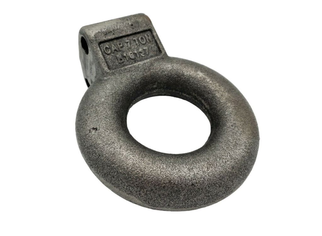 16137 3" Adjustable Pintle Coupler Lunette Eye Trailer Hitch Forged Tow Ring Military (16137-KIT)