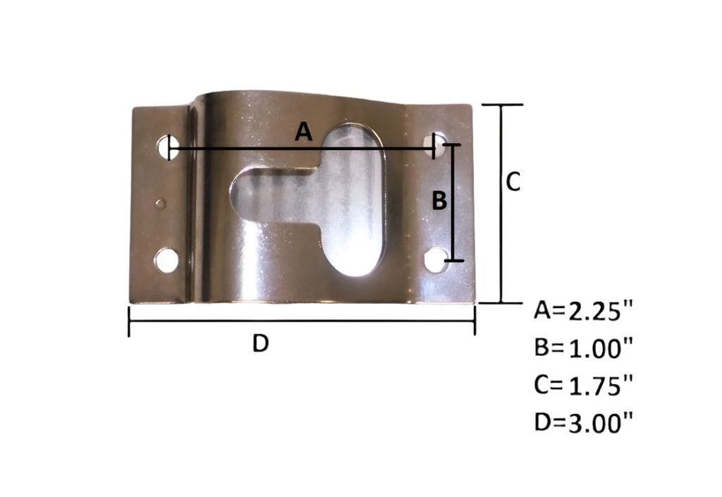 6" Stainless Steel Door Hold Back Hook Keeper Stop Stopper Trailer Camper RV  (LDH5006SS)