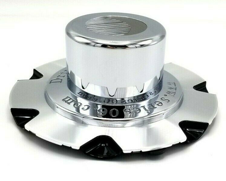 Series 06 Black Center Cap Cover 13" & 14" Trailer Rim Tire Hi-Spec Wheel Camper (90098B)