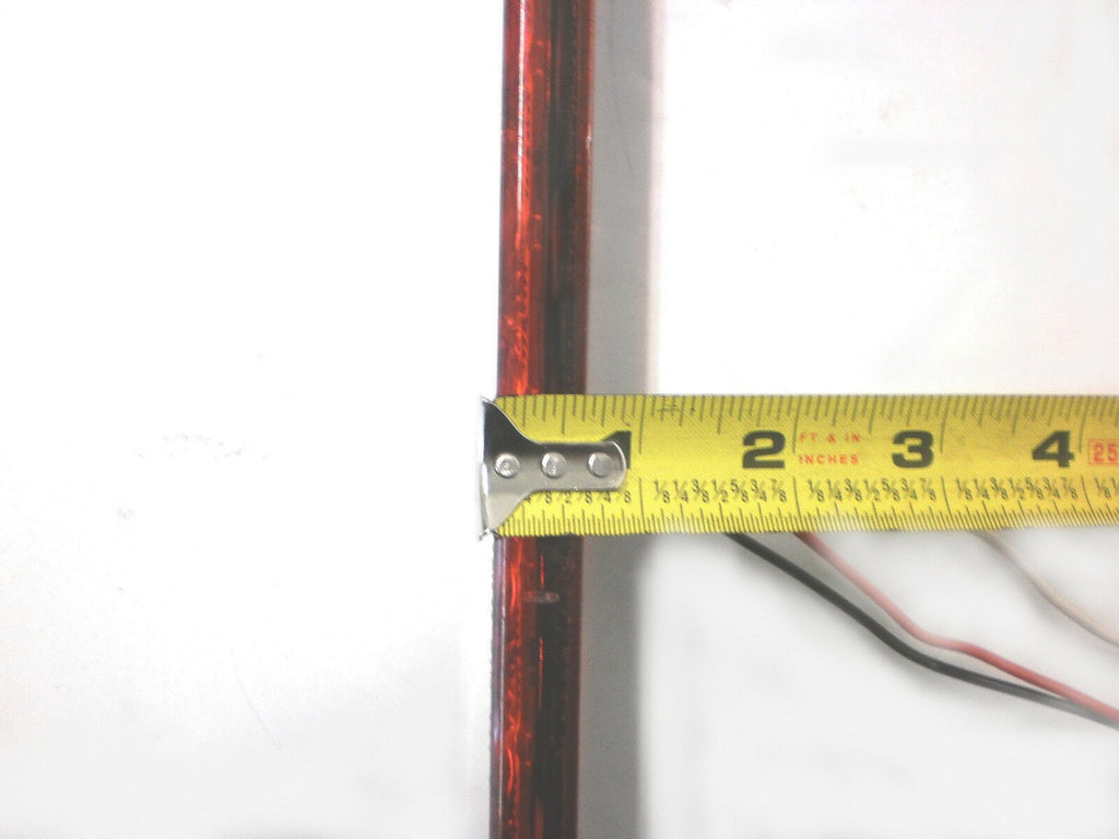 TWO 15" inch Slimline LED Stop Turn Tail Lights LED Red Red Flatbed Trailer RV  (J-535-R-LOT2)