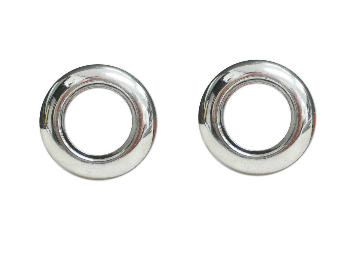 TWO - 3/4" Chrome Bezel Cover ONLY Trim Ring Hot Spot Bullet LED Lights Maxxima (J-54-BZC-LOTOF2)